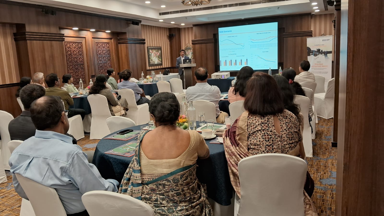 Guests at UDAAN 2023 attending a session on the Indian market outlook